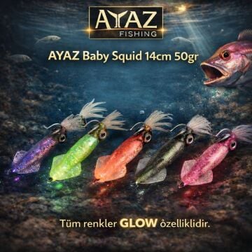 AYAZ Baby Squid 14cm 50gr