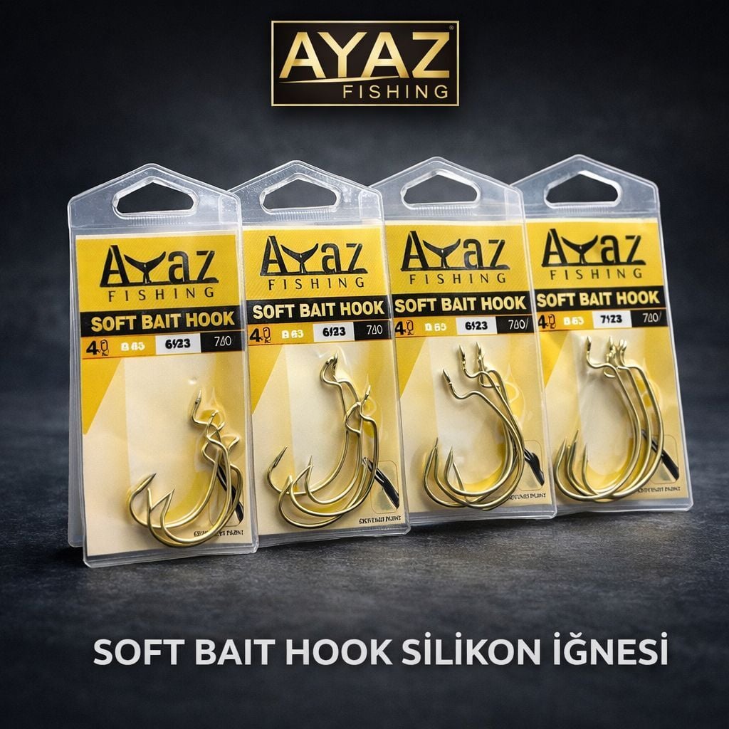 AYAZ Soft Bait Hook Silikon İğnesi