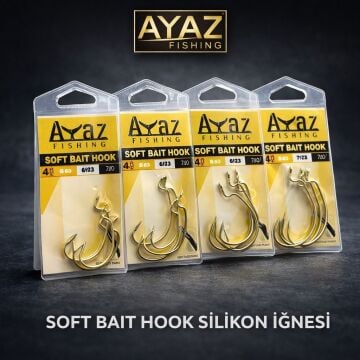 AYAZ Soft Bait Hook Silikon İğnesi